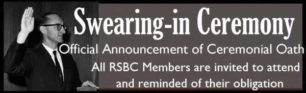 Official Swearing In of the RSBC